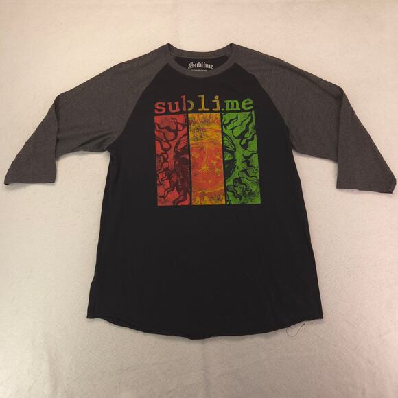 Sublime Band Long Sleeve Crew Neck Graphic Shirt Mens Size Extra Large XL Black - Picture 2 of 8
